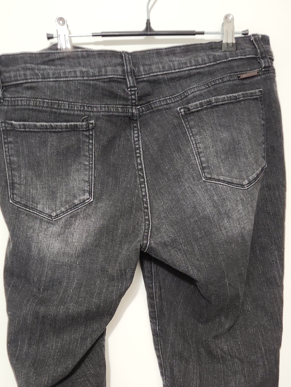 Soho Boyfriend New York & Company Black and Charcoal Stretch Jeans Sz 14 - Picture 11 of 14
